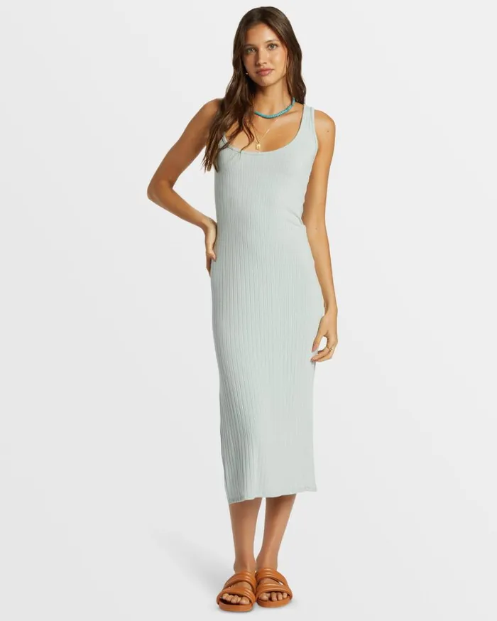 Billabong Take A Look Rib Knit Dress Dusk Blue Womens Dresses Billabong Take A Look Rib Knit Dress Dusk Blue Womens Dresses