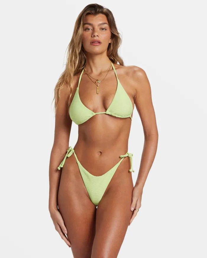 Billabong Tanlines Multiway Triangle Bikini Top Lime Zest Womens Bikini Tops