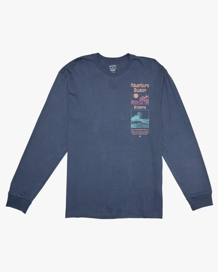 Billabong Tidal Research Long Sleeve TShirt North Sea Mens TShirts Billabong Tidal Research Long Sleeve TShirt North Sea Mens TShirts