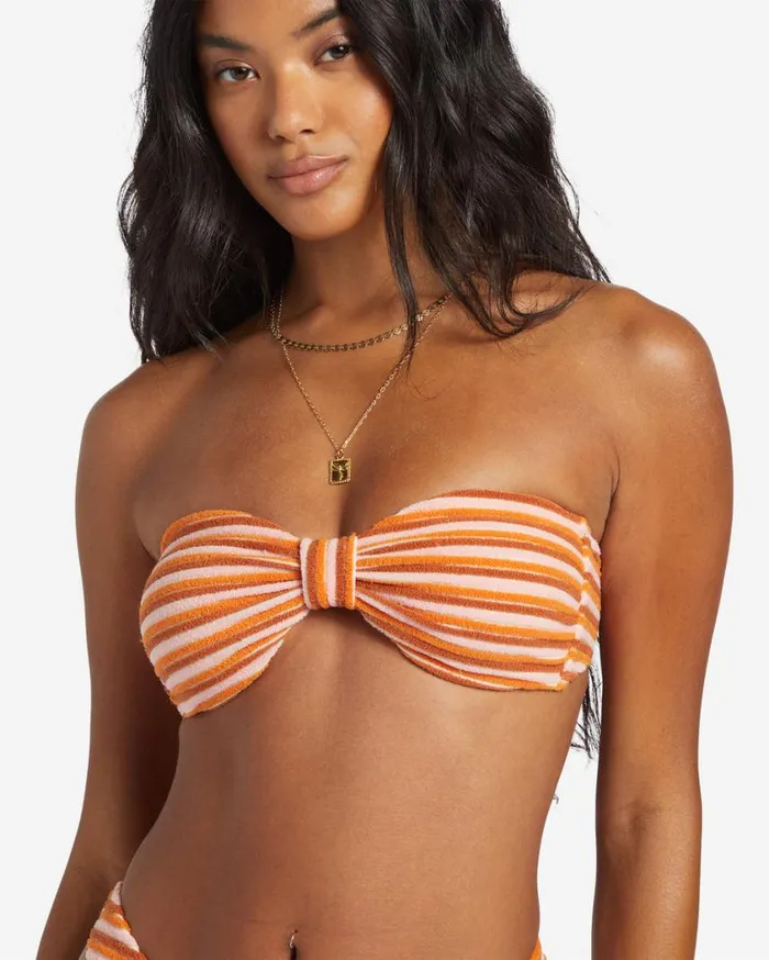 Billabong Tides Terry Betty Bandeau Bikini Top Multi Womens Bikinis Billabong Tides Terry Betty Bandeau Bikini Top Multi Womens Bikinis