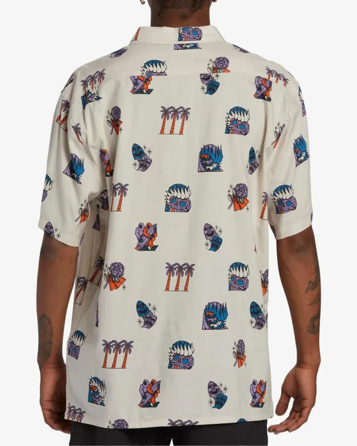 Billabong Turn The Tide Woven Shirt Stone Mens Shirts Billabong Turn The Tide Woven Shirt Stone Mens Shirts