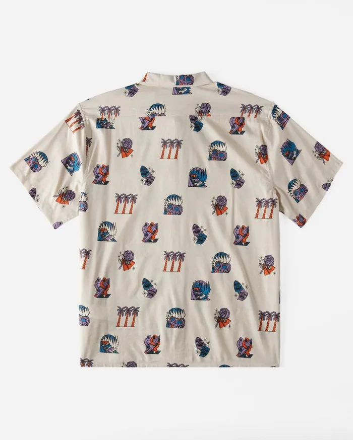 Billabong Turn The Tide Woven Shirt Stone Mens Shirts Billabong Turn The Tide Woven Shirt Stone Mens Shirts