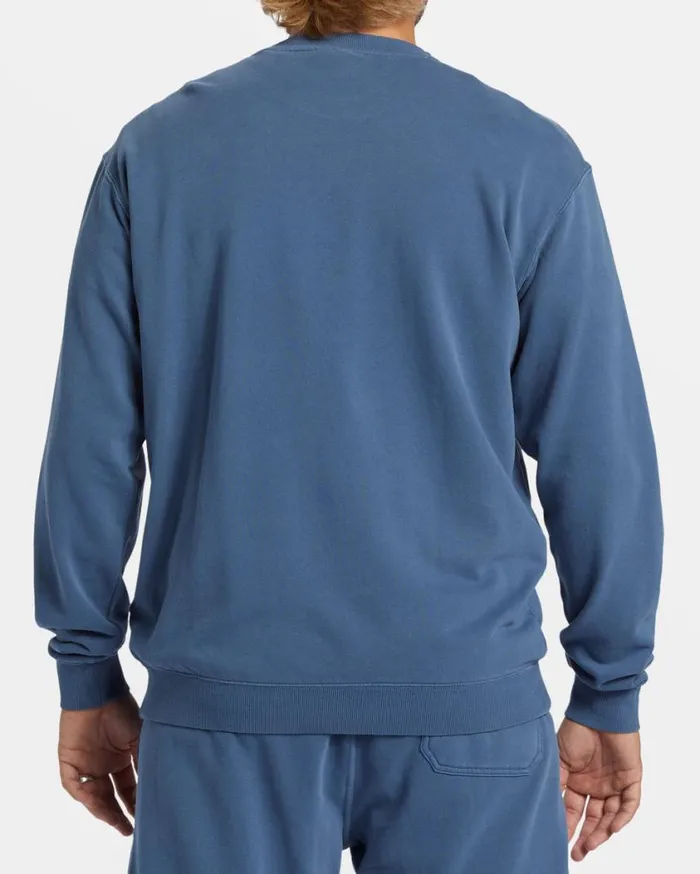 Billabong Wave Washed Crewneck Sweatshirt Slate Blue Mens Hoodies and Fleece Billabong Wave Washed Crewneck Sweatshirt Slate Blue Mens Hoodies and Fleece