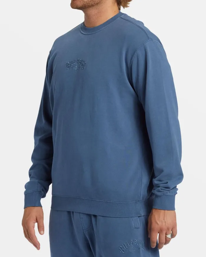 Billabong Wave Washed Crewneck Sweatshirt Slate Blue Mens Hoodies and Fleece Billabong Wave Washed Crewneck Sweatshirt Slate Blue Mens Hoodies and Fleece