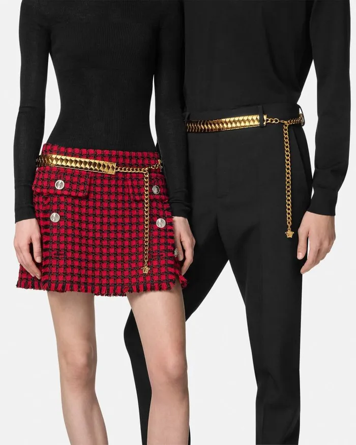 Bind Chain Belt 12034 Gold WomenMen Versace Belts