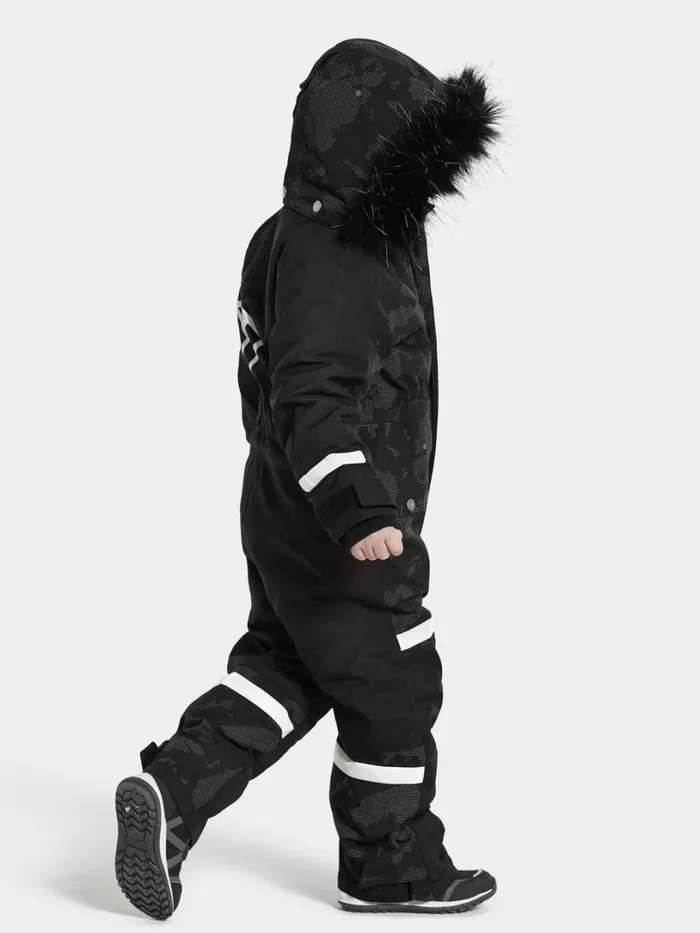 Bjrven Special Edition Kids039 Coverall Island Print Reflex Kids Didriksons Snowsuits