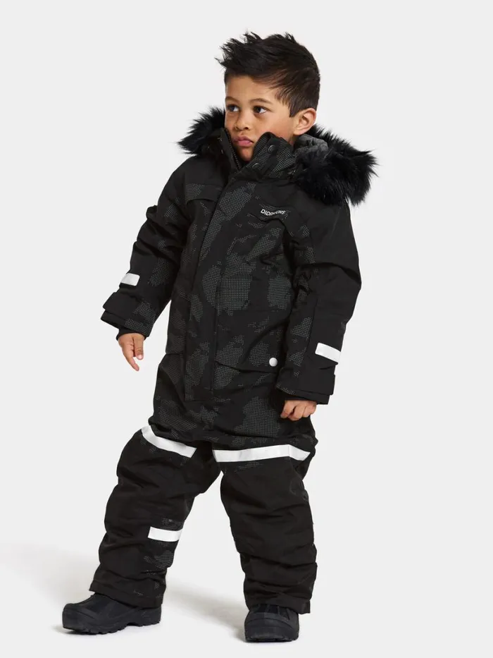 Bjrven Special Edition Kids039 Coverall Island Print Reflex Kids Didriksons Snowsuits