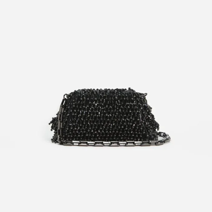 Black Crystal Clutch Women Self Portrait Mini Black Crystal Clutch Women Self Portrait Mini