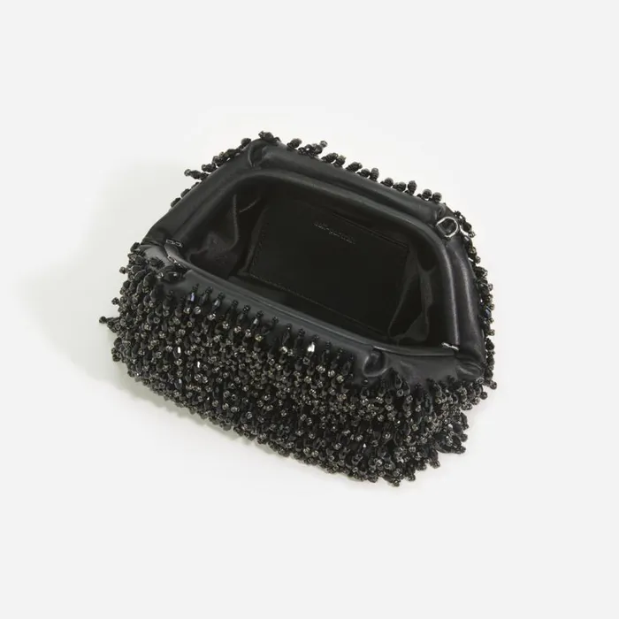 Black Crystal Clutch Women Self Portrait Mini Black Crystal Clutch Women Self Portrait Mini