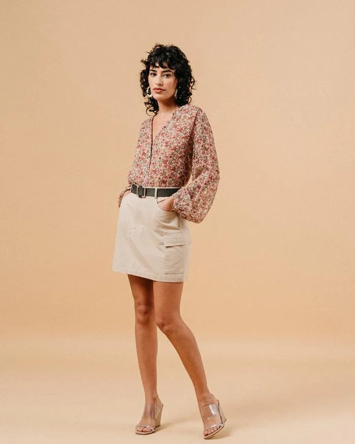BLOUSE ECRU MARJORIE Shop Grace and Mila Patterned Blouses