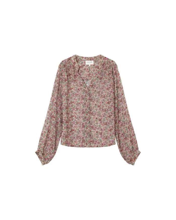 BLOUSE ECRU MARJORIE Shop Grace and Mila Patterned Blouses