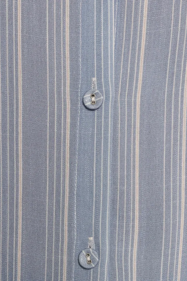 Blouses and Shirts Rixo Button Down Top Blue Stripe Petal and Pup Women
