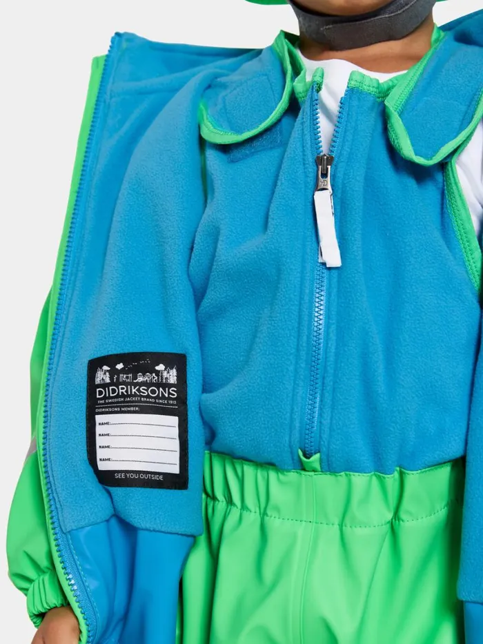 Boardman Kids039 Set Galon Frog Green Kids Didriksons Lined Rain Set