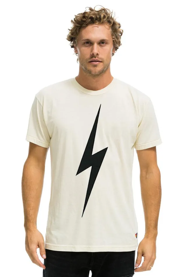 Bolt Tee 8211 Vintage White WomenMen Aviator Nation Tees