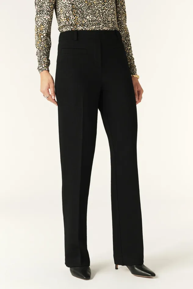 Bootcut Pants Omento Black Women Baandsh Pants and Jeans