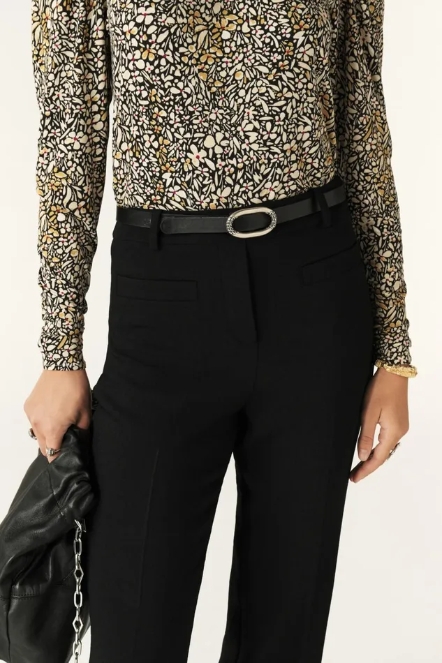Bootcut Pants Omento Black Women Baandsh Pants and Jeans