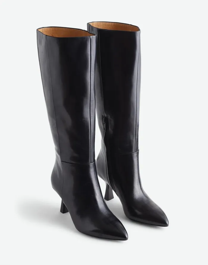 Boots Women Madewell The Justine Knee Boot With Extended Calf True Black