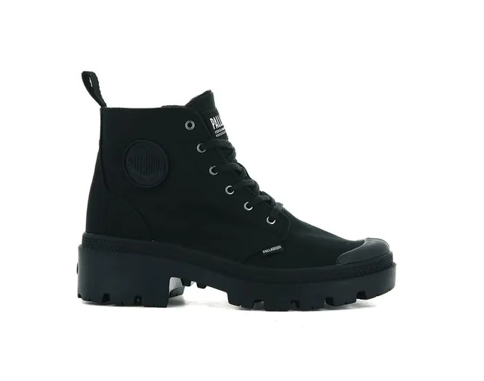 Boots Women PALLADIUM PALLABASE TWILL Blackblack