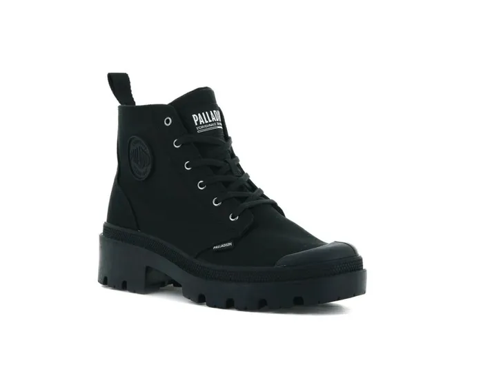 Boots Women PALLADIUM PALLABASE TWILL Blackblack