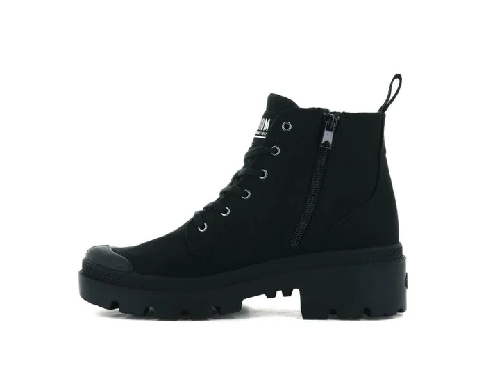 Boots Women PALLADIUM PALLABASE TWILL Blackblack