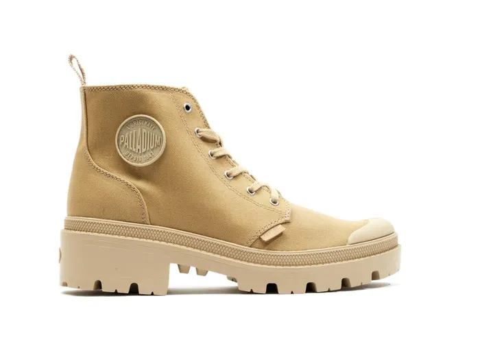 Boots Women PALLADIUM PALLABASE TWILL Caramel