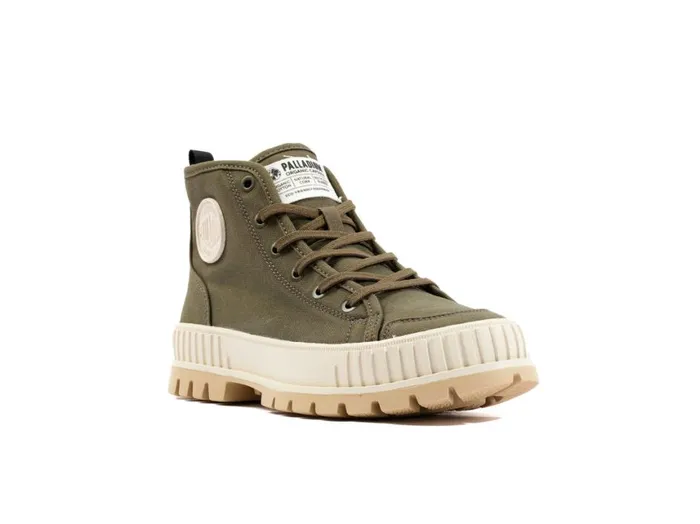 Boots Women PALLADIUM PALLASHOCK ORGANIC 2 Olive Night Boots Women PALLADIUM PALLASHOCK ORGANIC 2 Olive Night