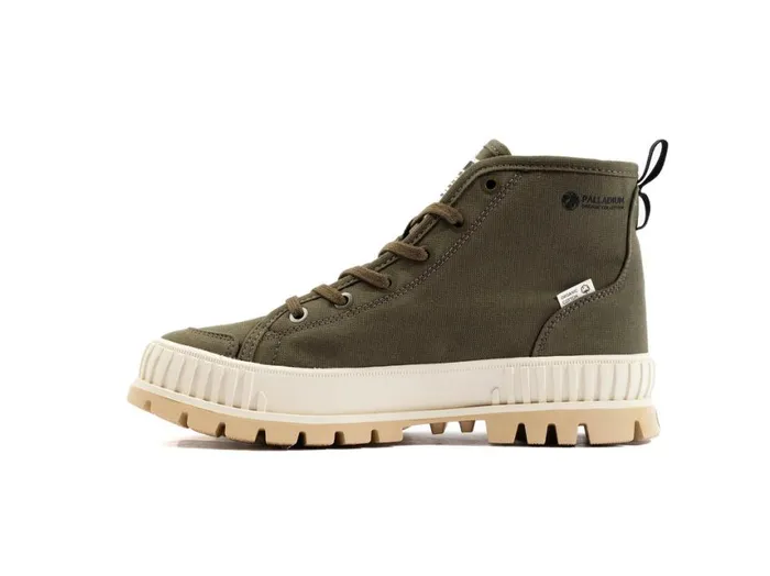 Boots Women PALLADIUM PALLASHOCK ORGANIC 2 Olive Night Boots Women PALLADIUM PALLASHOCK ORGANIC 2 Olive Night