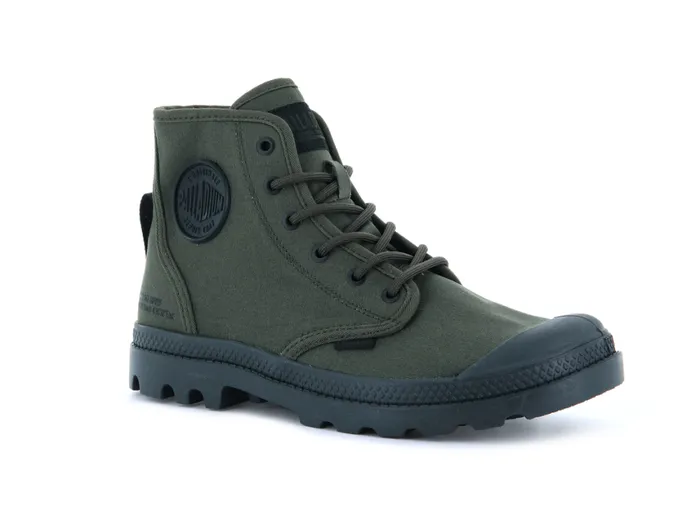 Boots Women PALLADIUM PAMPA HI HTG SUPPLY Olive Night Boots Women PALLADIUM PAMPA HI HTG SUPPLY Olive Night