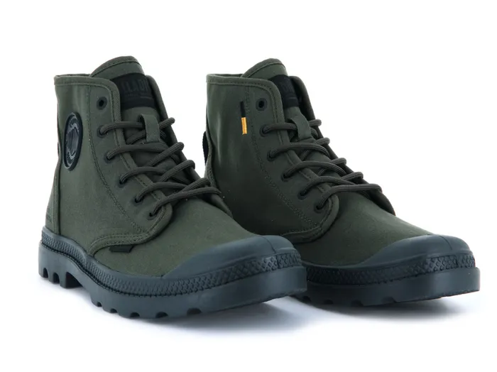Boots Women PALLADIUM PAMPA HI HTG SUPPLY Olive Night Boots Women PALLADIUM PAMPA HI HTG SUPPLY Olive Night