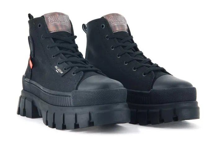 Boots Women PALLADIUM REVOLT HI TX Blackblack Boots Women PALLADIUM REVOLT HI TX Blackblack