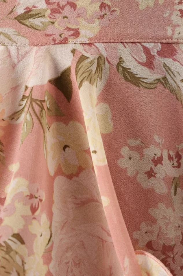 Bouquet Halterneck Maxi Dress Pink Women Floral Dresses Petal and Pup