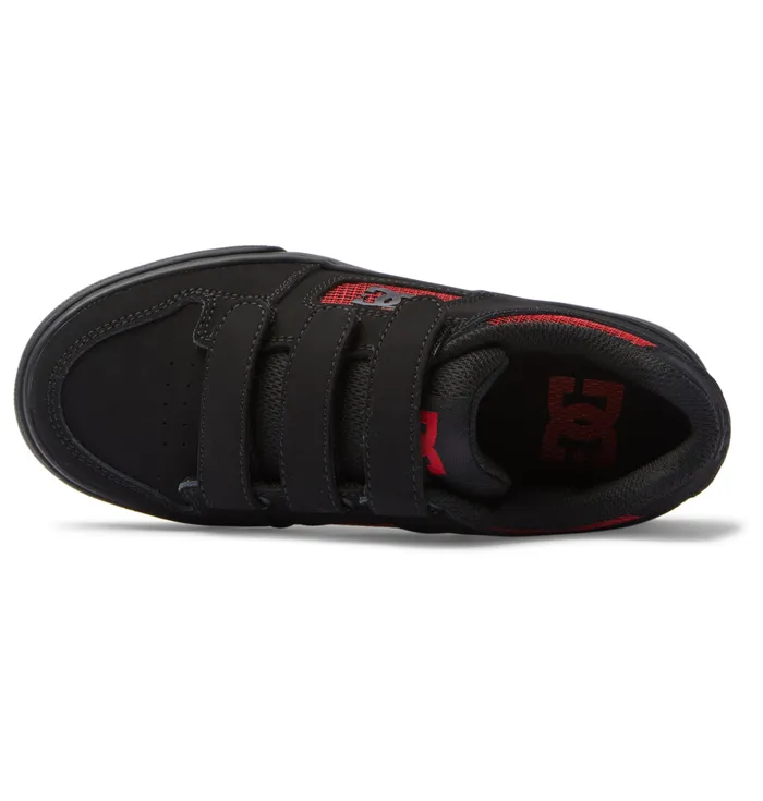 Boy8217s Pure Velcro Shoes blackblackred Sneakers DC Shoes Kids
