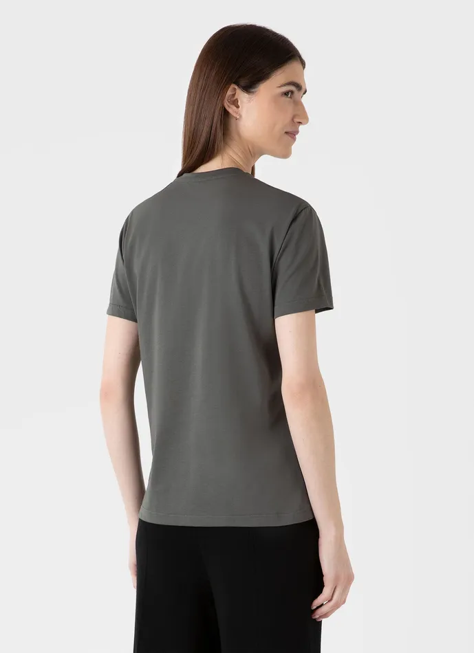 Boy Fit Tshirt Drill Green Women Tshirts and Tops ussunspel Boy Fit Tshirt Drill Green Women Tshirts and Tops ussunspel