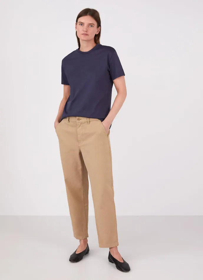 Boy Fit Tshirt Navy Women SUNSPEL Tshirts and Tops
