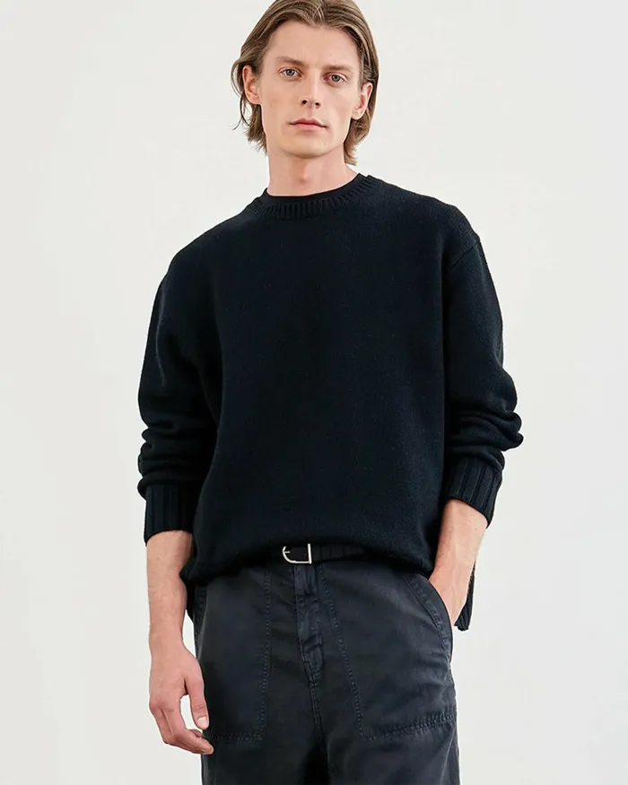 BOYNTON SWEATER Black Men Nili Lotan Sweaters