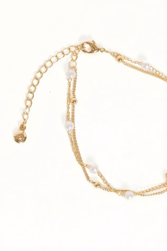 Bracelets Bambi Pearl Bracelet Gold 8211 Petal and Pup Women