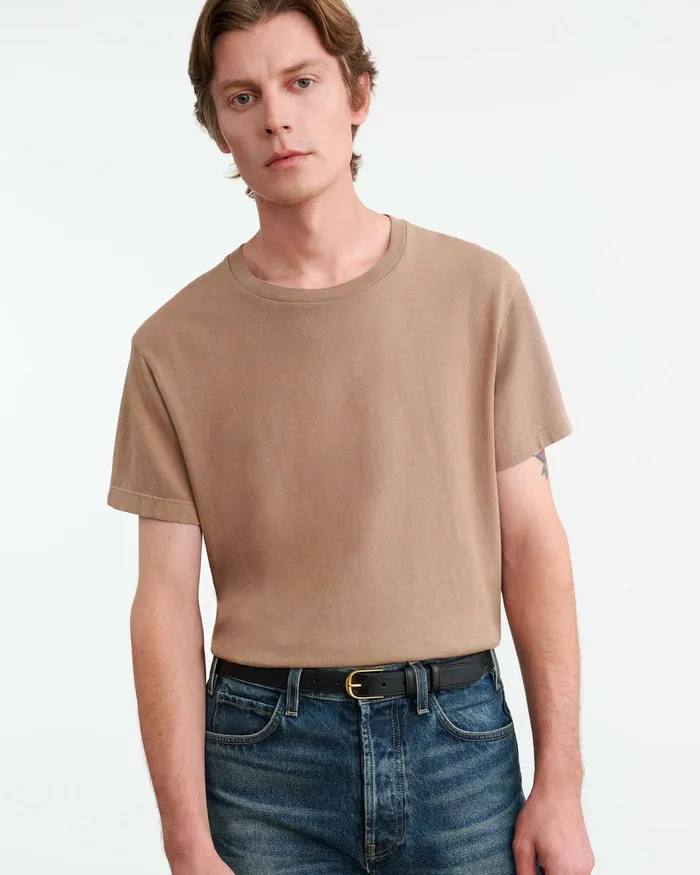 BRADLEY TEE Desert Taupe Men Nili Lotan Shirts