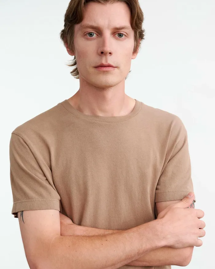 BRADLEY TEE Desert Taupe Men Nili Lotan Shirts