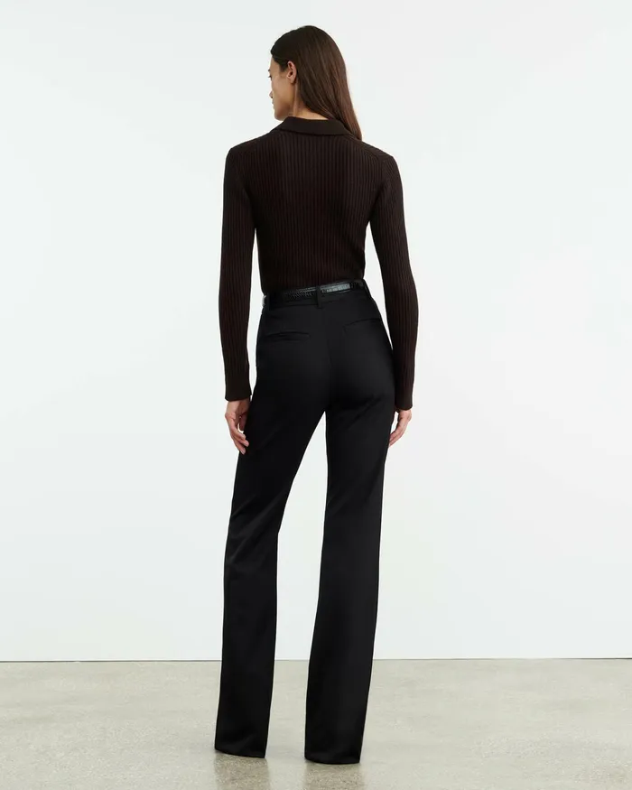 BRAXTON SWEATER Dark Brown Women Nili Lotan Knits and Sweaters