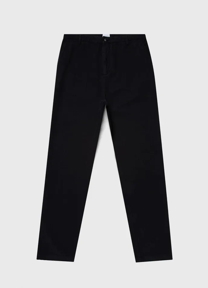 Brushed Cotton Chore Trouser Black Men SUNSPEL Pants