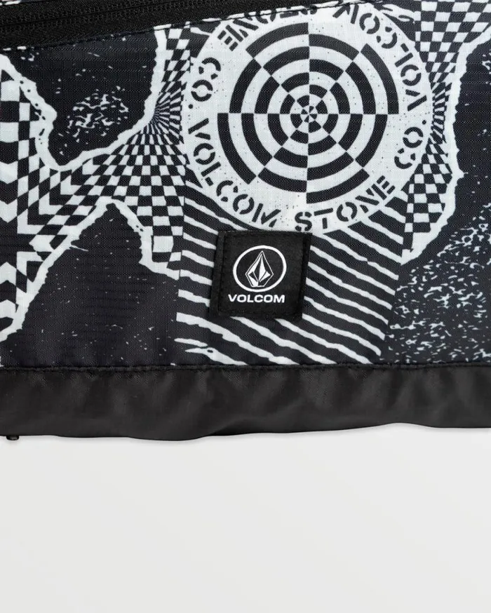 Bt Packable Duffel 8211 Black White Mens Volcom Bags and Backpacks