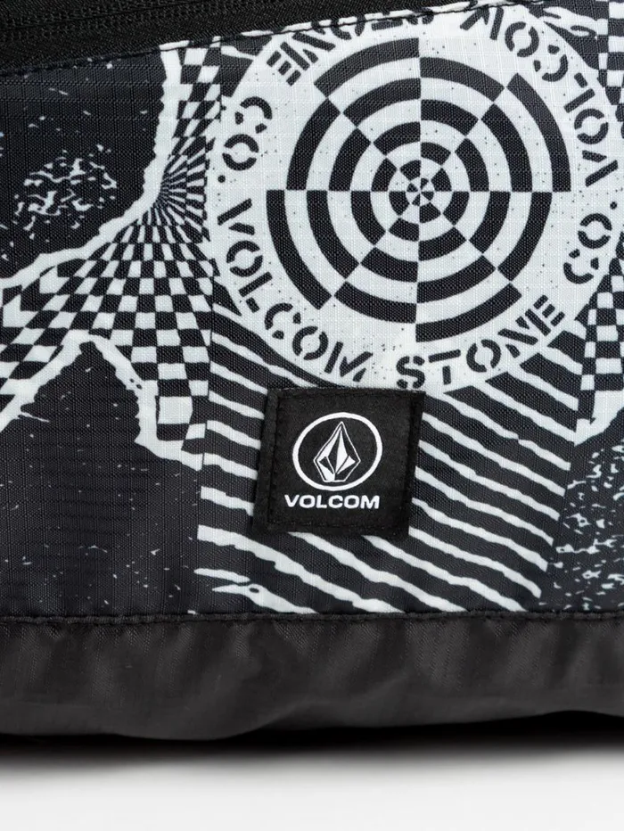 Bt Packable Duffel 8211 Black White Mens Volcom Bags and Backpacks