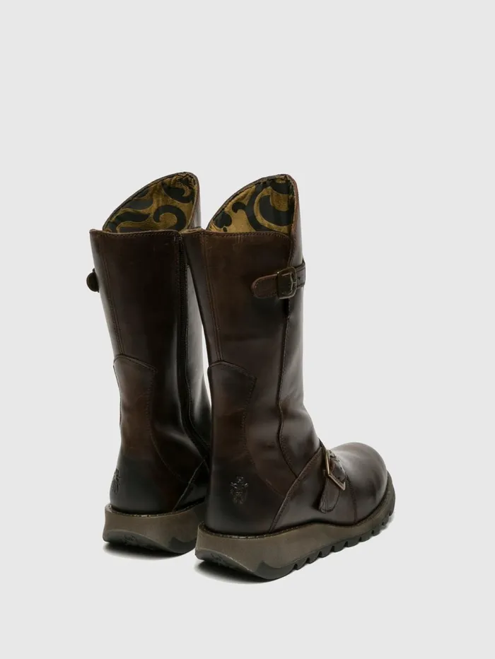 Buckle Boots MES 2 DK BROWN Women Fly London Boots
