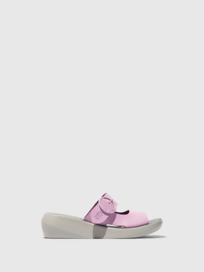 Buckle Mules BAFI029FLY PINK Women Fly London Mules