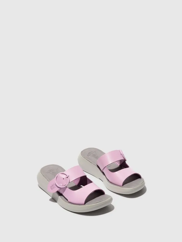 Buckle Mules BAFI029FLY PINK Women Fly London Mules