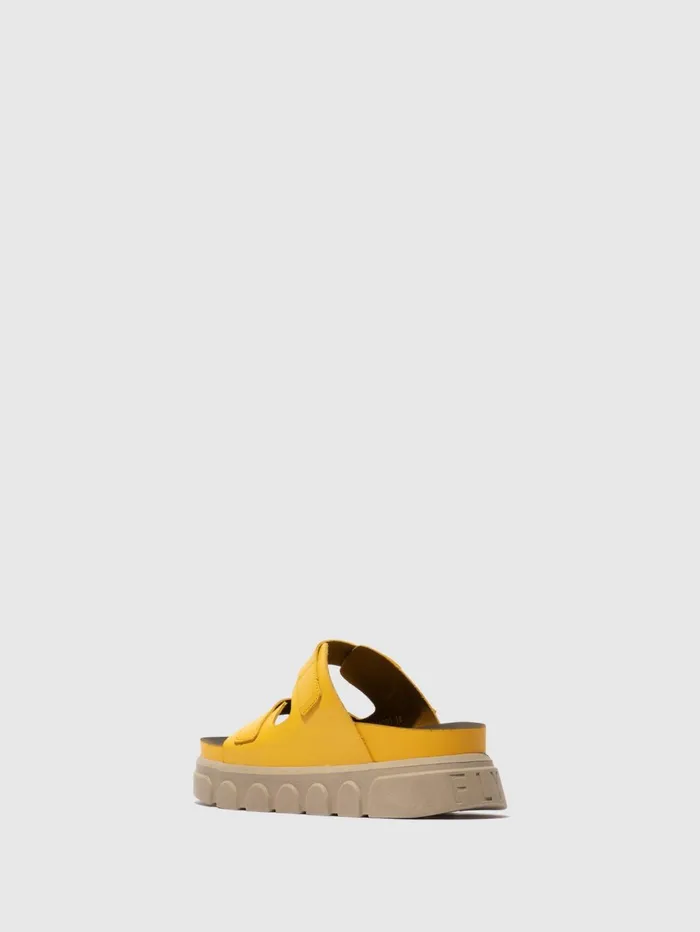 Buckle Mules CIDE946FLY YELLOW Women Fly London Mules