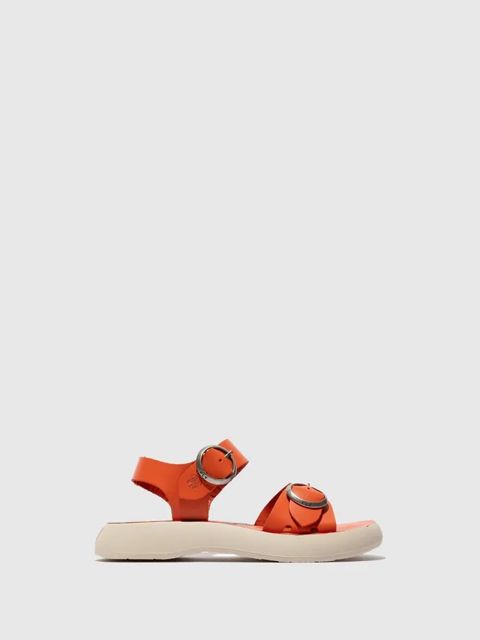 Buckle Sandals BUNK604FLY SCARLET Women Fly London Sandals