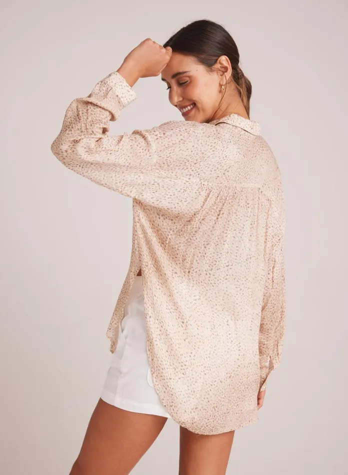 Button Down Women Bella Dahl Flowy Shirt 8211 Salvador Sand Print Button Down Women Bella Dahl Flowy Shirt 8211 Salvador Sand Print