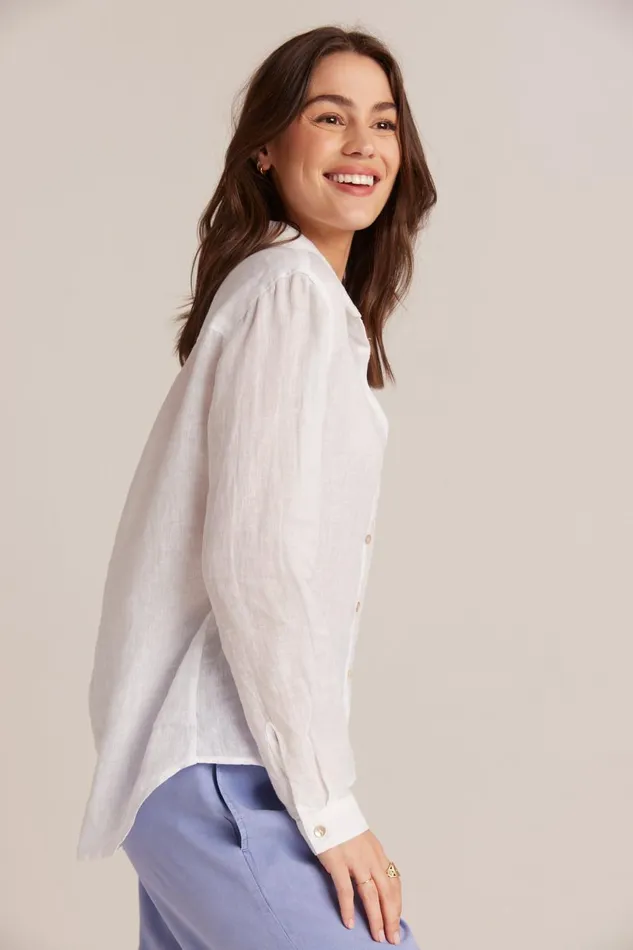 Button Down Women Bella Dahl Linen Pocket Button Down 8211 White