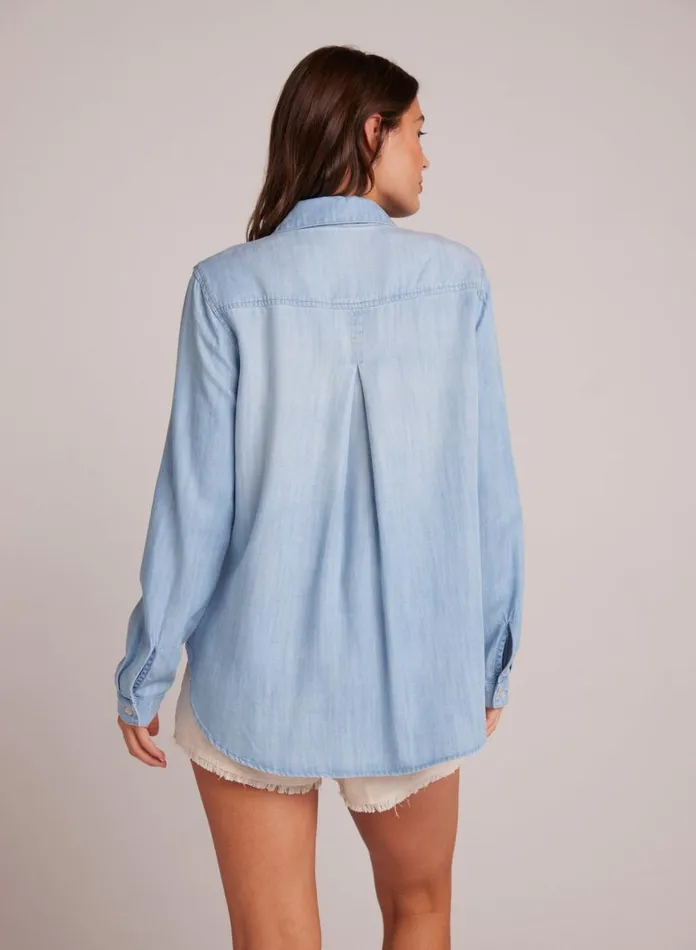 Button Down Women Bella Dahl Pocket Button Down 8211 Caribbean Wash Button Down Women Bella Dahl Pocket Button Down 8211 Caribbean Wash